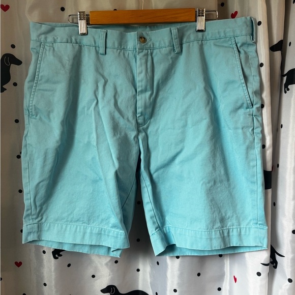 Ralph Lauren Blue Flat Front Shorts - Picture 1 of 4